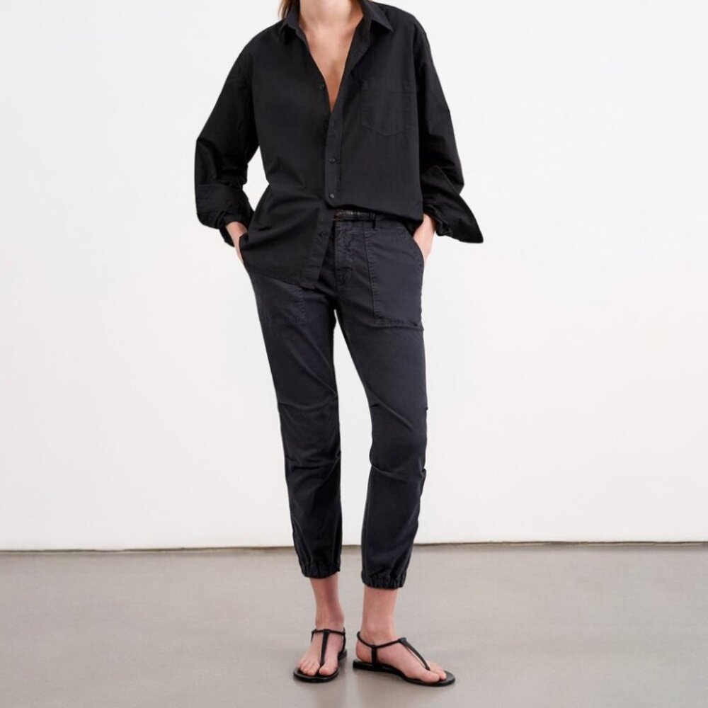 Nili Lotan Cropped French Military Pant blue 6